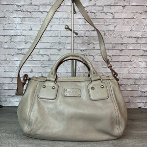 Kate Spade‎ Grey/Taupe Pebbled Leather Handbag